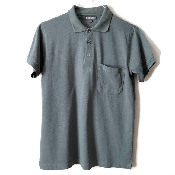 Men’s Short Sleeves Moss Green Polo Shirt, Small - Picture 1 of 3